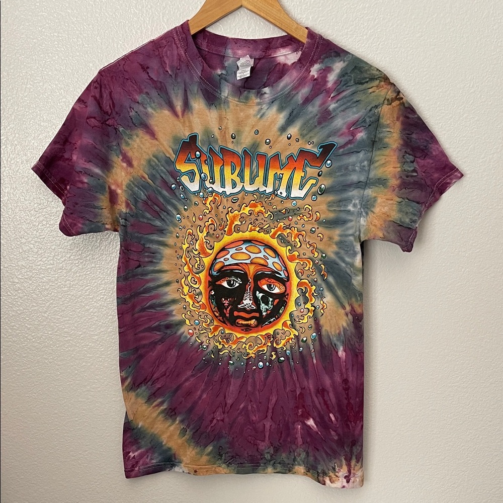 Sublime tie dye graphic band tee S unisex